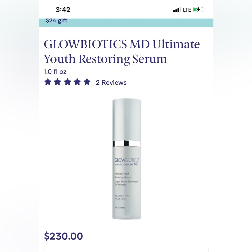 Glowbiotics Ultimate youth serum